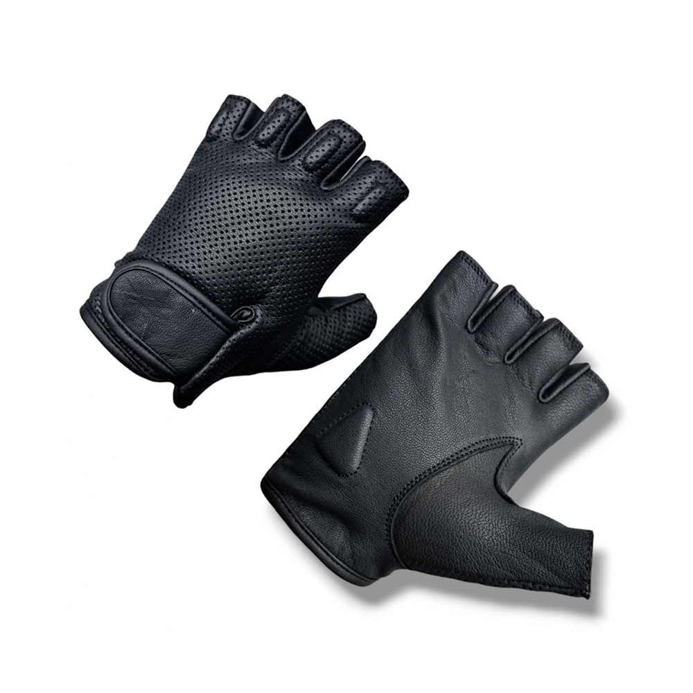 Route Half Finger Leather Gloves